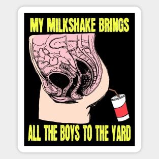 Cursed Milkshake Shirt Juicy Dump Truck Dairy Beverage Graphic Magnet